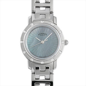 Used Watch Women HERMES Clipper nacres 12P diamond CL4.230.215 / 3796 Y9W
