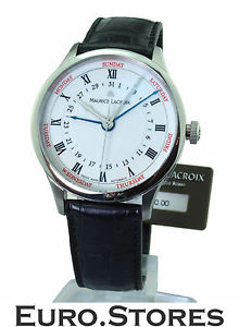 Maurice Lacroix MP6507-SS001-112 Masterpiece Swiss Made Men Wrist Watch Genuine