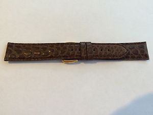 NEW Rhein Fils genuine crocodile watch strap 18 mm brown