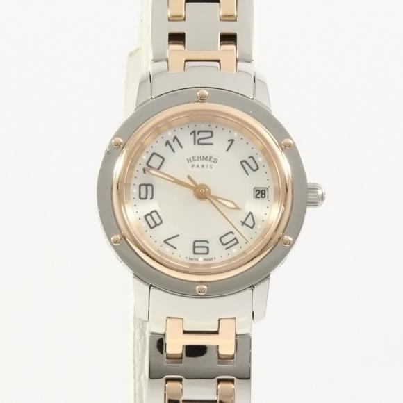 Used[C] Watch Hermes CP1.221 Clipper Classic PG Combi Quartz E1P