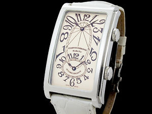 Auth CUERVO Y SOBRINOS Purominente dual time 1112/2 Auto Men's Watch(S A47625)