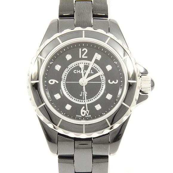 Used[A] Watch Chanel H2569 J12 29mm ceramic 8P Quartz Black Diamond C9Z