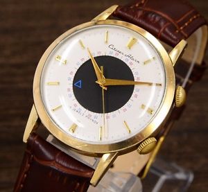 CITIZEN Alarm memo box type Silver two-tone dial Gold index 14KGF hand-rolled