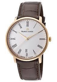 Maurice Lacroix Les Classiques Brown Leather Mens Watch LC6007-PG101-110