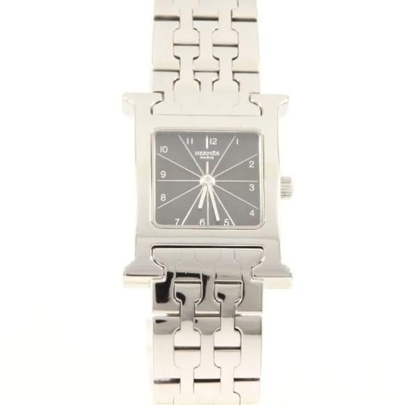Used[B] Watch Hermes HH1.210 H Watch Quartz Black Arabic D9S
