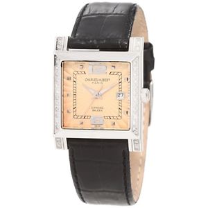 Womens Charles - Hubert Square Dial  Diamond Accent Watch IG8N2PO43NW