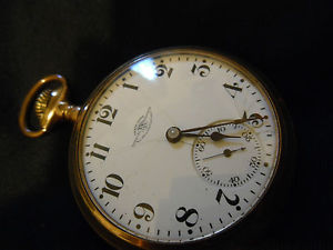 ANTIQUE BALL WATCH CO. RAILROAD POCKET WATCH GOLD FILLED. RUNS LIKE A BENZ.