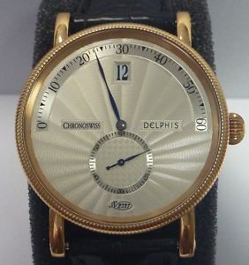 RARE ALL ORIGINAL CHRONOSWISS DELPHIS ROSE GOLD CH 1421 R $18,000 Retail, watch