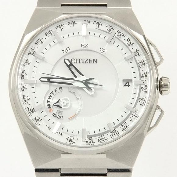 Used[B] Watch Citizen F100-T021085 / CC2001-57A Satellite wave Silver D4J