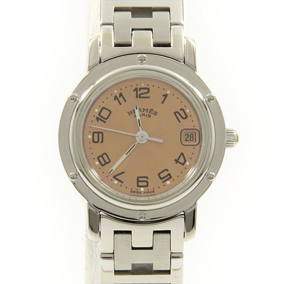 Used[B] Watch Hermes CL4.210 Clipper Quartz Pink Arabic U1O