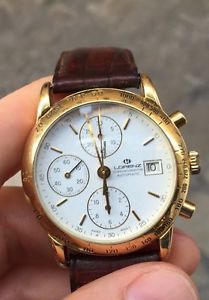 Lorenz Cronografo Automatico Chronograph Oro Gold 18k full chrono