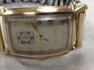 HIS EXCELLENCY 1949 Bulova Watch 14K Gold 21Jewel, 1/20 14K Band