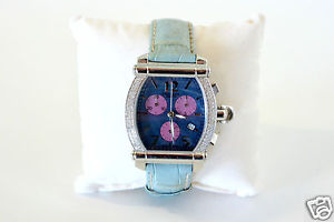 Philippe Charriol Colombus Chrono with diamonds and mother of pearl