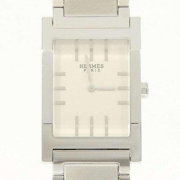 Used[C] Watch Hermes TA1.710 tandem Quartz Silver With our original BOX T3G