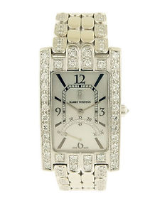 Harry Winston Largest Size “Avenue” 18k White Gold and diamond-set bracelet