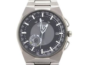 Used[A] Watch CITIZEN Satellite wave CC2006-53E Quartz black TI (titanium) X6R