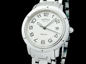Auth HERMES Clipper CP2.810 SS Auto Men's Watch(S A48375)
