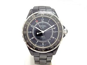 Used[A] Watch CHANEL J12 H3102 automatic black ceramic J0W