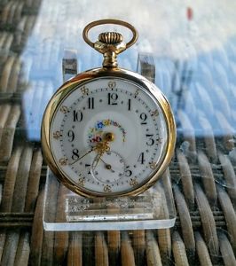 Antique  Quarter Hour Repeater With Ornate Dial
