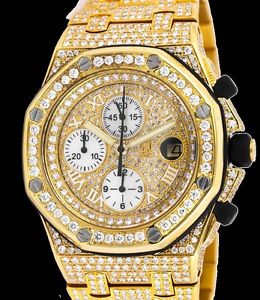 Audemars Piguet Royal Oak Offshore Yellow Gold Diamond Set  25721BA.OO.1000BA.03