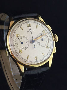Zenith cronografo cal.156 ruota colonna 38mm ORO 18k SOLID GOLD VINTAGE