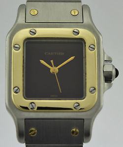 CARTIER SANTOS GOLD & STAINLESS STEEL LADY