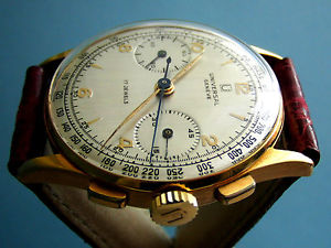 UNIVERSAL GENEVE 18K SOLID GOLD CAL 285 CHRONOGRAPH. LIKE NEW!