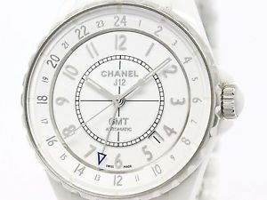 CHANEL J12 GMT Ceramic Automatic Mens Watch H3103 (BF103275)