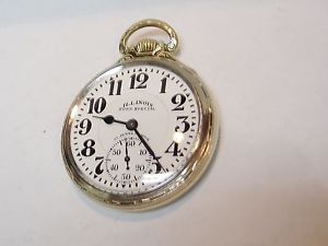 MUSEUM QUALITY BUNN SPECIAL ILLINOIS 23 JEWEL 60 HOUR 2 TONE CASE POCKET WATCH