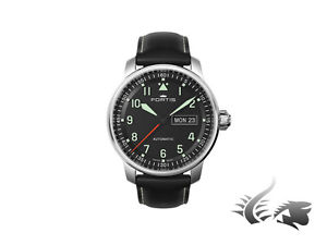 Fortis Flieger Professional Automatic Watch, ETA 2836-2N, Leather strap, 41 mm