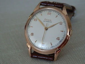 DOXA 14k ROSE GOLD 37mm ULTRA RARE, PERFECT CONDITION