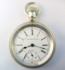 ILLINOIS MONTGOMERY WARD 24 JEWEL 18s RARE PRIVATE LABEL RAILROAD POCKET WATCH