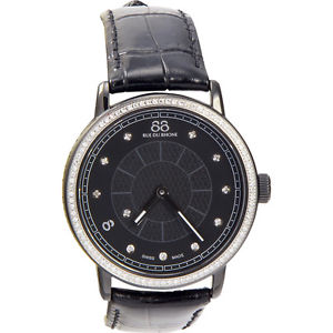 88 Rue du Rhone Women's 87WA120010 Analog Display Swiss Quartz Black Watch