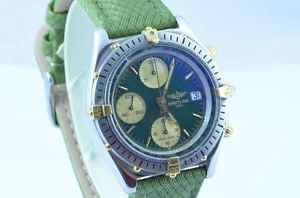BREITLING CHRONOMAT UOMO OROLOGIO IN ACCIAIO/ACCIAIO 39MM CRONOGRAFO VERDE
