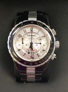 Men's CHANEL J12 Superleggera ~ Black Ceramic AUTOMATIC Chronograph 41mm Watch