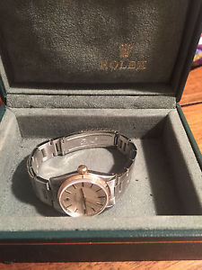Rolex Oyster Perpetual steel and 18k rose gold Ref. 6549. Boxed