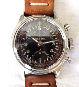 RARO CRONOGRAFO ROGERS BY BOVET FRERES MOV. VENUS 170!!!!