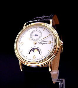 GIRARD PERREGAUX 18K GOLD CLASSIC MONDPHASE AUTOMATIC HERREN VP: 21500 Euro