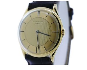 Vintage Da Uomo Patek Philippe Ref 2507 Pettine Quadrante 18k Oro Giallo