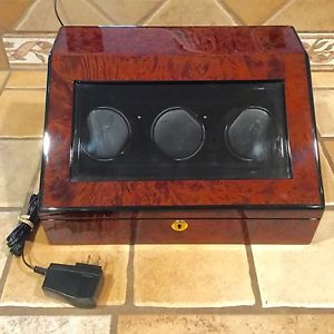Orbita Programmable Siena 3 Watch Burl Wood Automatic Watch Winder