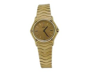 Damen Ebel Welle Armbanduhr in 18k Gelbgold