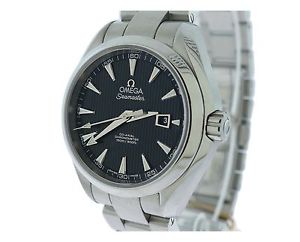 Omega Da Donna Aqua Terra Acciaio Inox Orologio Con Quadrante, Nero Ref