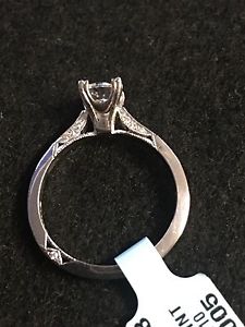 Tacori 18k White Gold Engagement Ring Mounting