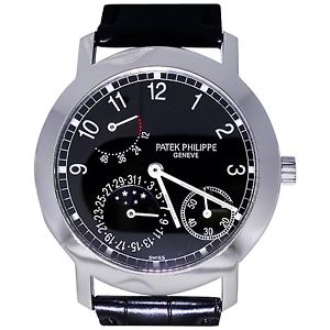 Da uomo Patek Philippe Ref 5055G 18k Oro Bianco Luna Fasi Riserva Energia