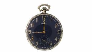 14k WHITE GOLD HOWARD ANTIQUE POCKET WATCH 19 JEWELS VINTAGE BOSTON OPEN FACE