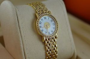 AUTH Hermes Sellier Yellow Gold, AU750 Watch