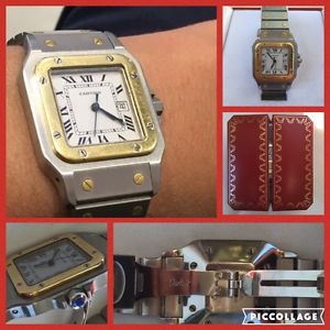 CARTIER SANTOS ACCIAIO / ORO AUTOMATICO