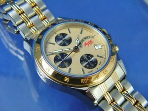 West End Watch CO Sowan Automatic Chronograph Valjoux 7750 Watch NOS 1990S New 1