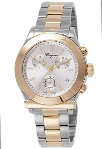 Ferragamo Men's FF3840015 FERRAGAMO 1898 Chronograph Two Tone Date Watch