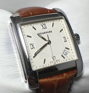 Tourneau Guilloché 18kw Solid Gold Tank Watch Automatic ETA 2892A2 EPOC SP BOX
